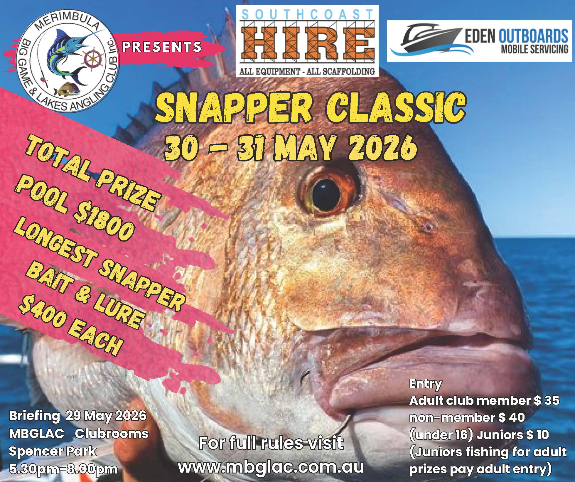 2026 Snapper Classic